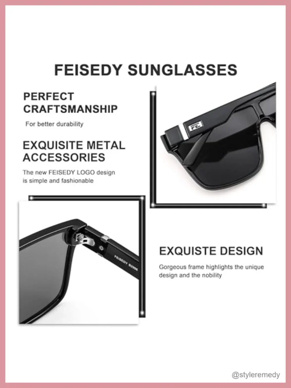 Oversized Square Mirrored Sunglasses with UV400 Protection
